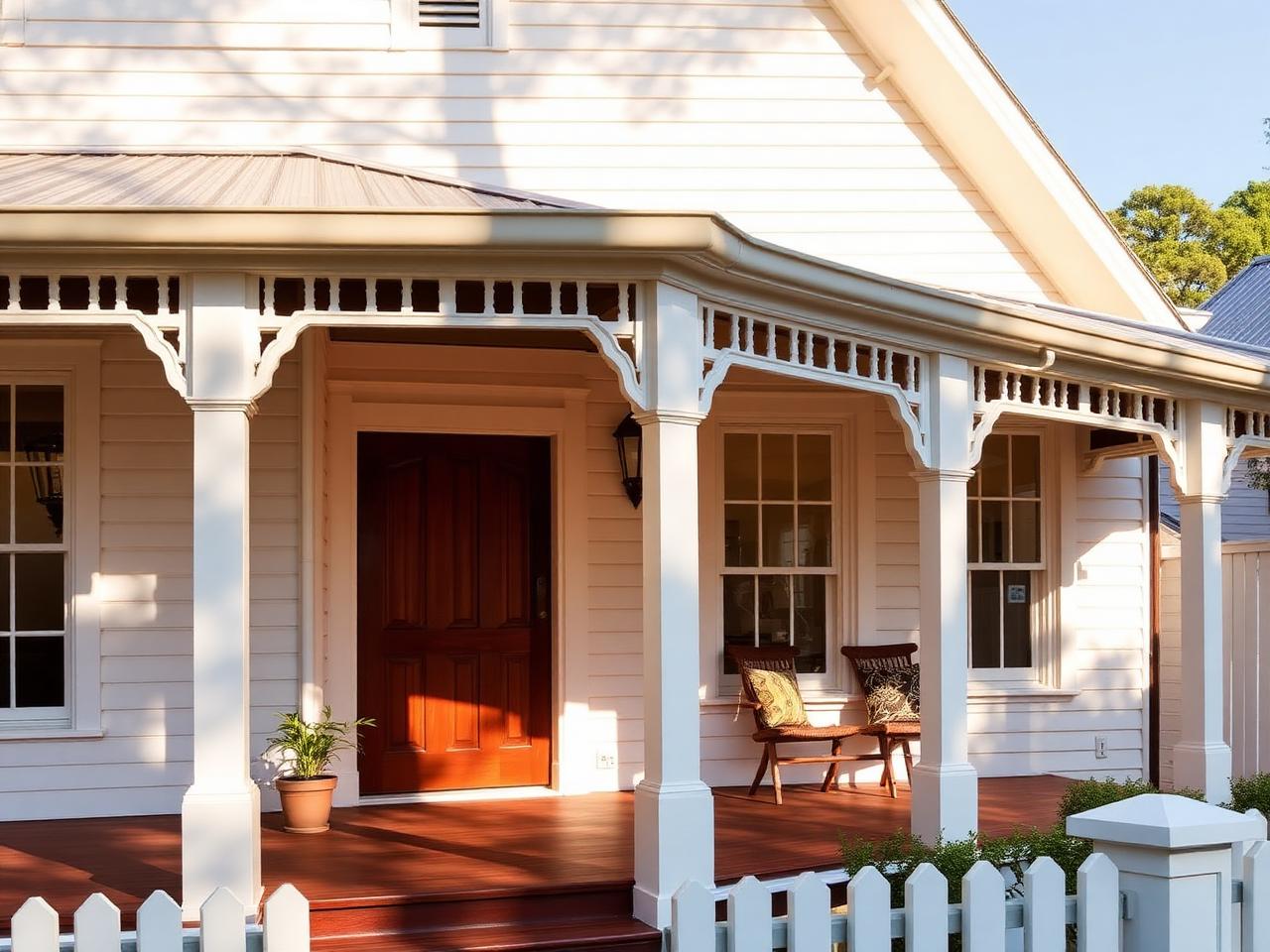 Repaired exterior timber on a coastal property